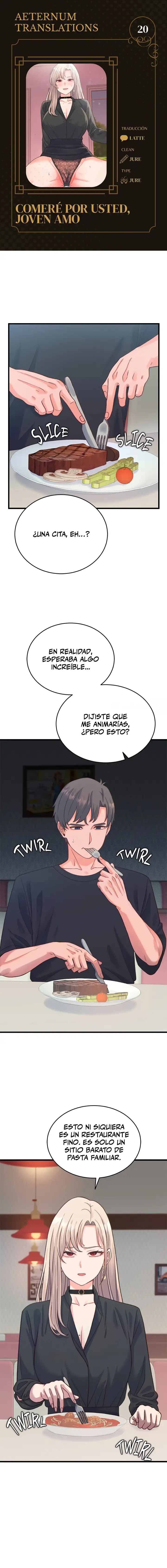 Comeré por usted, joven amo Capítulo 20 - Página 1