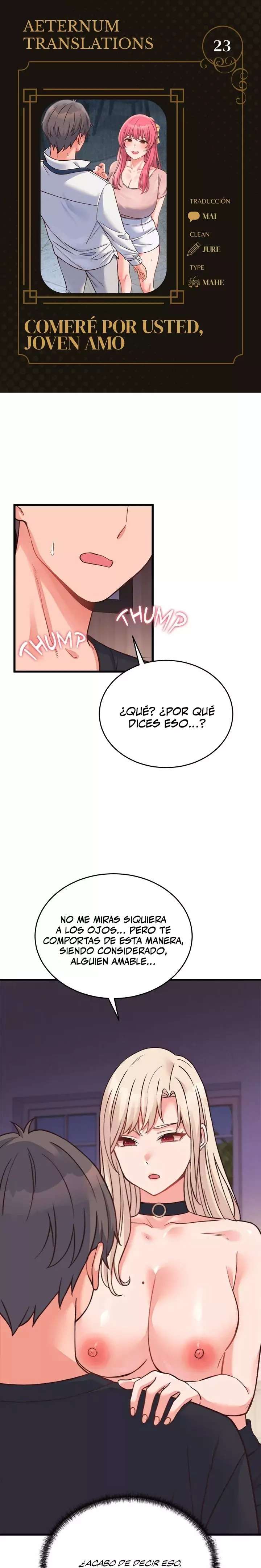 Comeré por usted, joven amo Capítulo 23 - Página 1