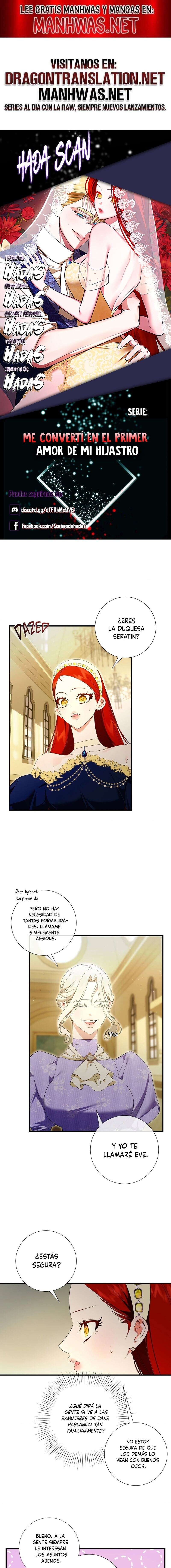 Me convertí en el primer amor de mi hijastro Capítulo 14 - Página 1