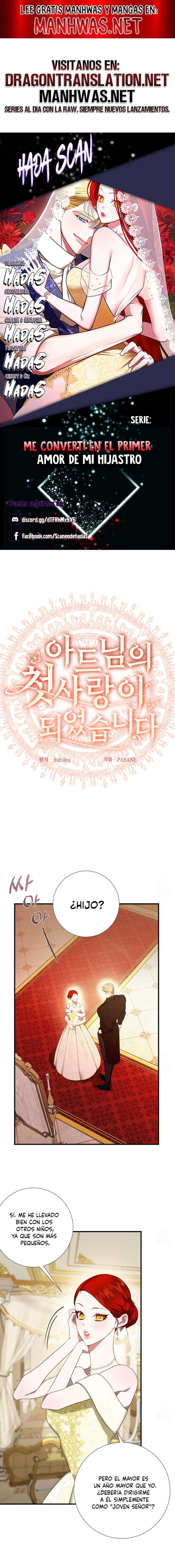 Me convertí en el primer amor de mi hijastro Capítulo 3 - Página 1