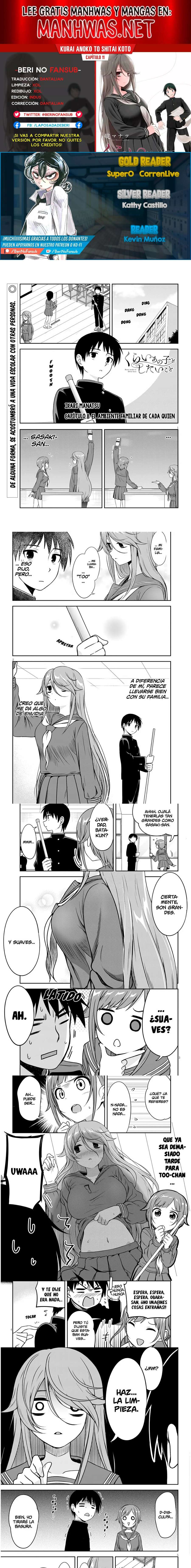 Kurai Anoko to Shitai koto Capítulo 11 - Página 1