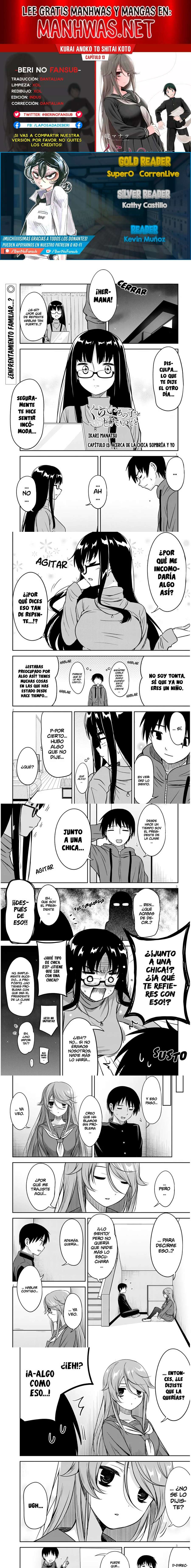 Kurai Anoko to Shitai koto Capítulo 13 - Página 1