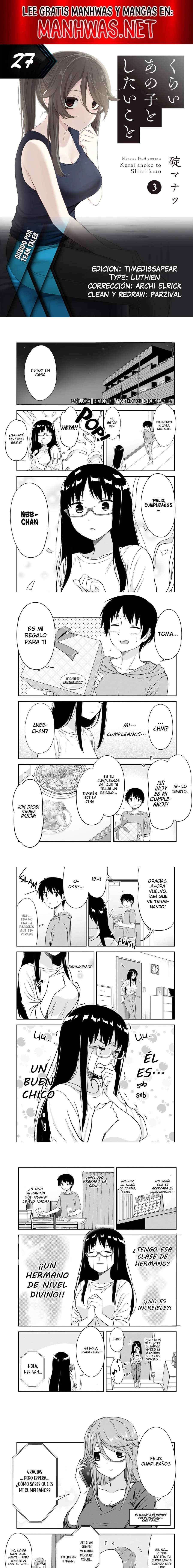 Kurai Anoko to Shitai koto Capítulo 27 - Página 1