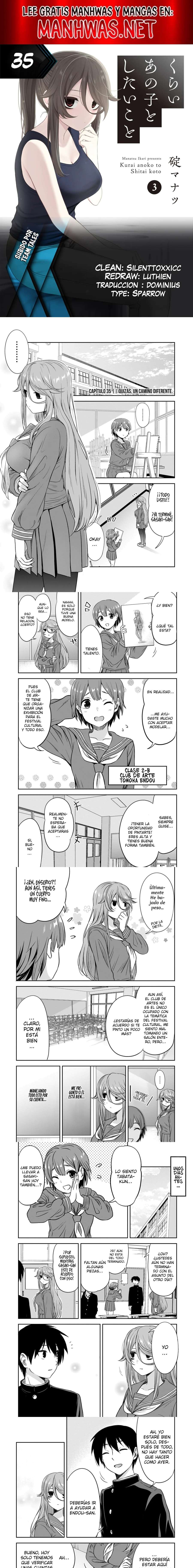 Kurai Anoko to Shitai koto Capítulo 35 - Página 1