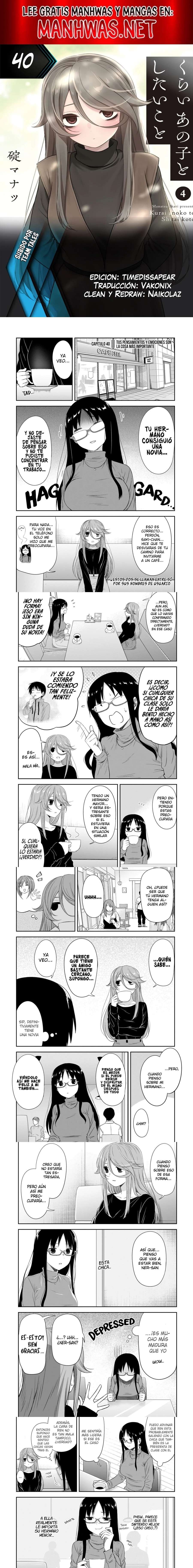 Kurai Anoko to Shitai koto Capítulo 40 - Página 1