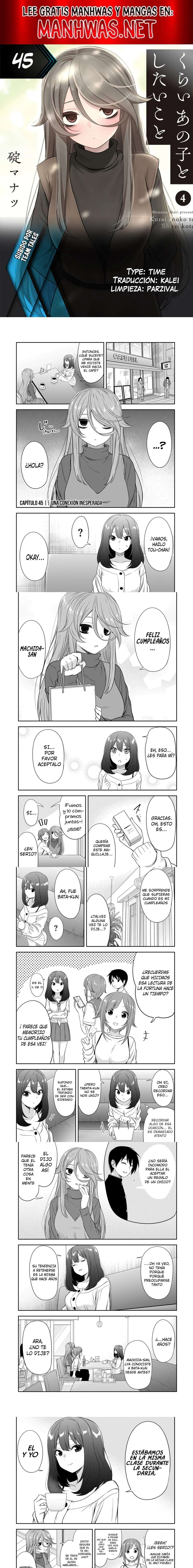 Kurai Anoko to Shitai koto Capítulo 45 - Página 1