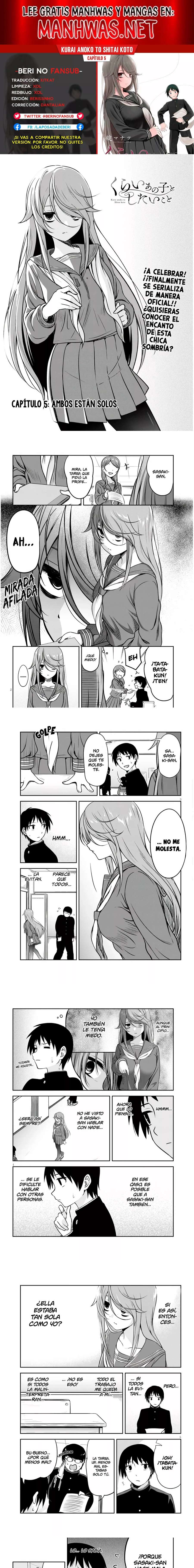 Kurai Anoko to Shitai koto Capítulo 5 - Página 1