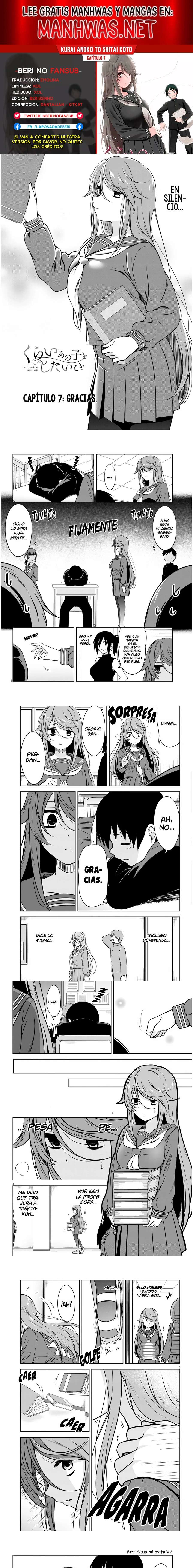 Kurai Anoko to Shitai koto Capítulo 7 - Página 1