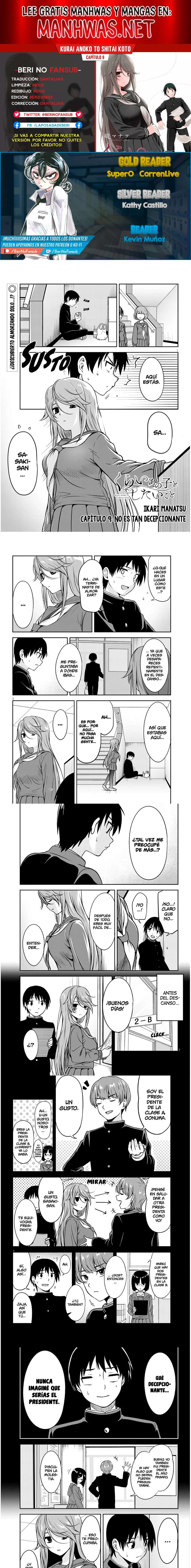 Kurai Anoko to Shitai koto Capítulo 9 - Página 1