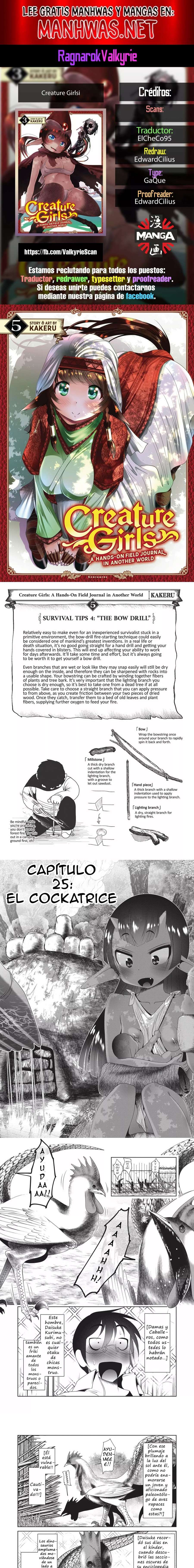 Creature Girls: A Hands-On Field Journal in Another World Capítulo 25 - Página 1