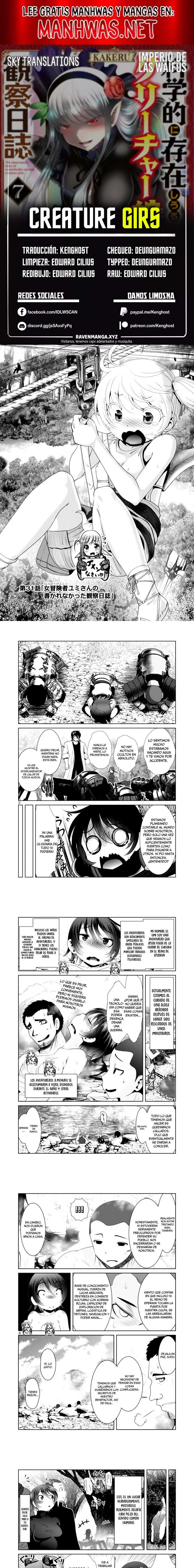 Creature Girls: A Hands-On Field Journal in Another World Capítulo 31 - Página 1