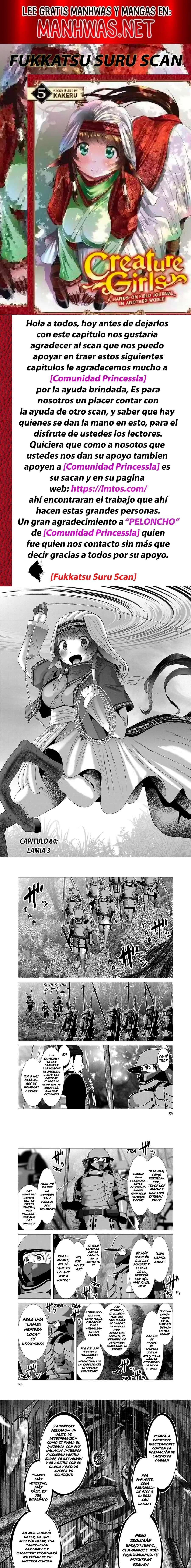 Creature Girls: A Hands-On Field Journal in Another World Capítulo 64 - Página 1