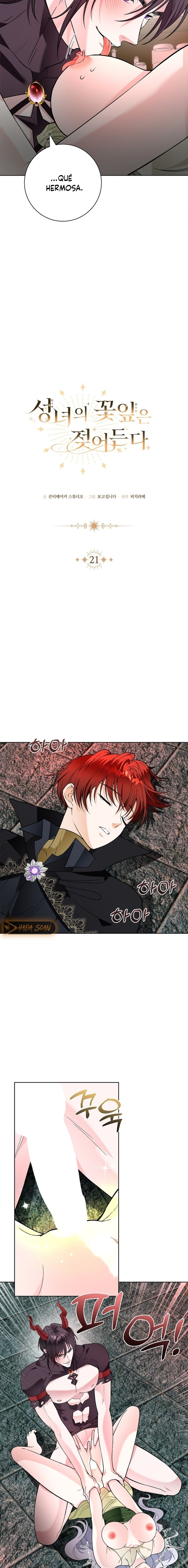 Los Pétalos de la Santa se humedecen Capítulo 21 - Página 6