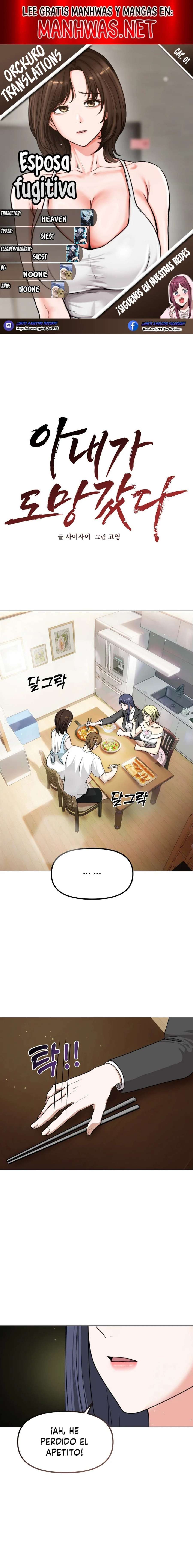 Mi Esposa Fugitiva Capítulo 1 - Página 1