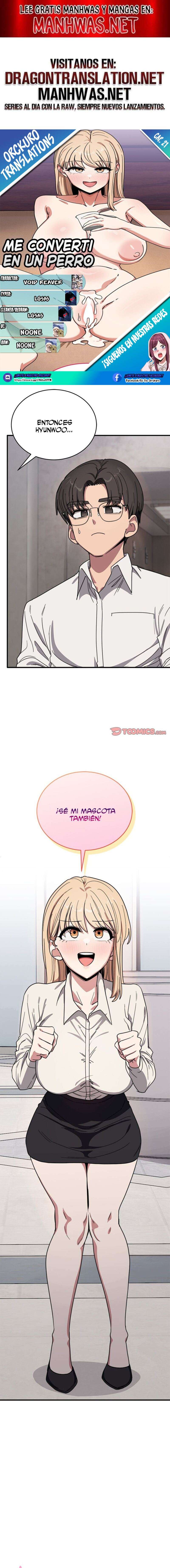 ¡Me convertí en un perro! Capítulo 21 - Página 1