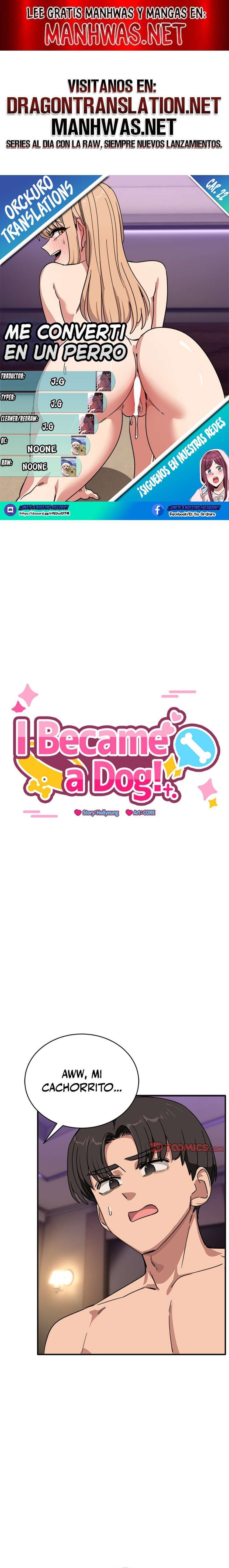 ¡Me convertí en un perro! Capítulo 22 - Página 1