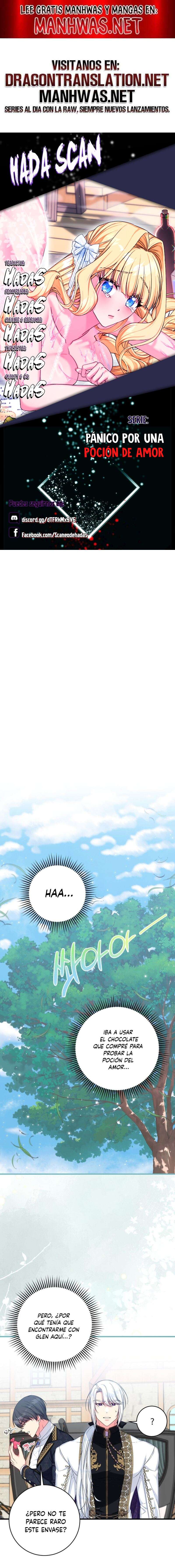 Pánico por una poción de amor Capítulo 7 - Página 1