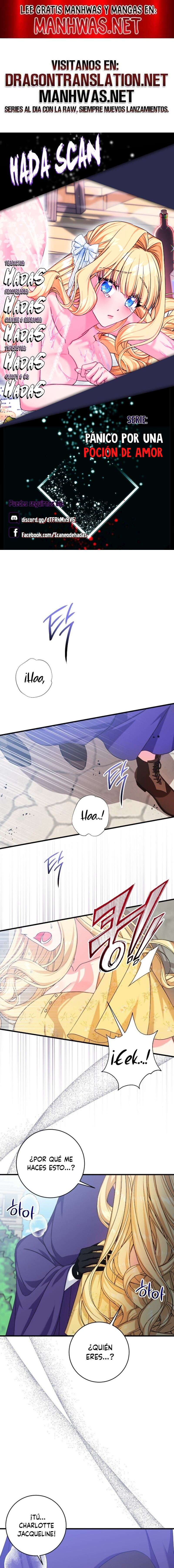 Pánico por una poción de amor Capítulo 8 - Página 1