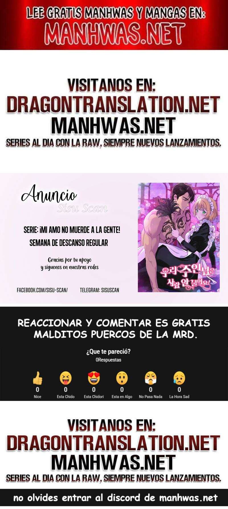 ¡Mi amo no muerde a la gente! Capítulo 14.1 - Página 1