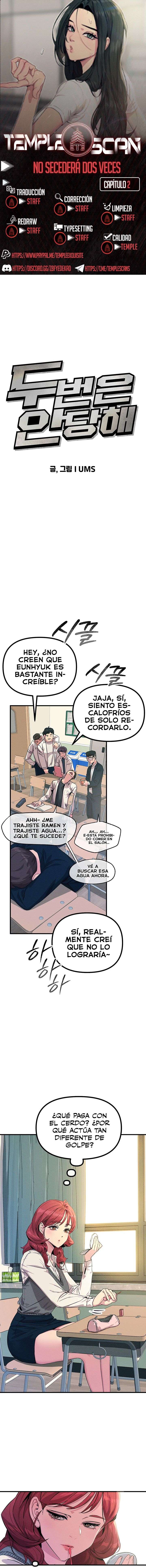 No caeré por segunda vez Capítulo 2 - Página 1