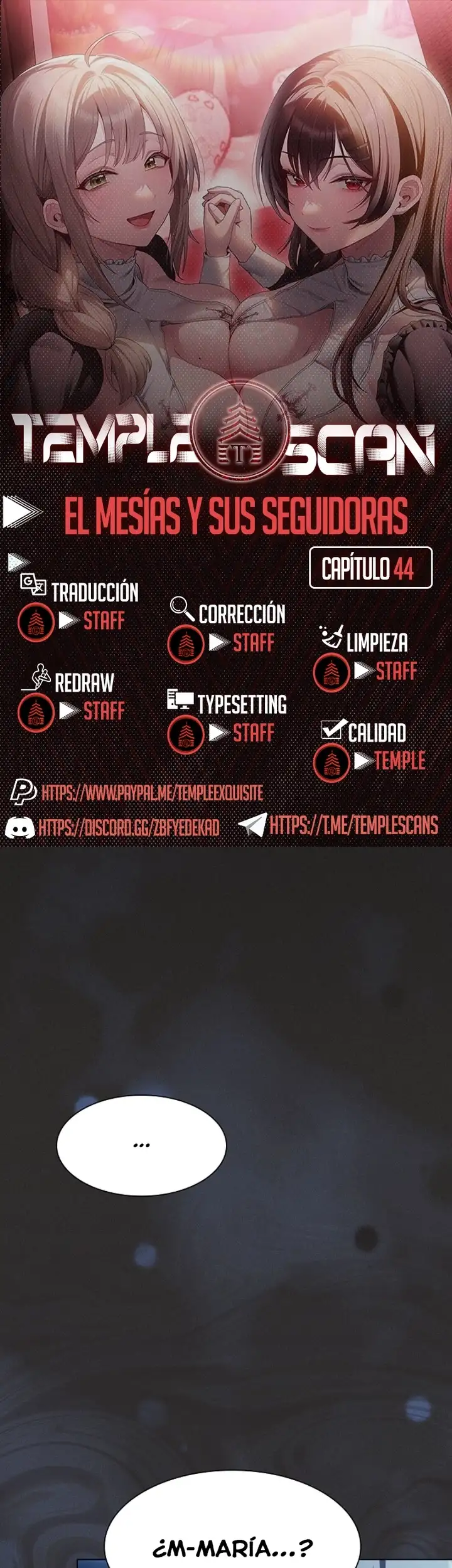 El Mesias y sus seguidoras Capítulo 44 - Página 1