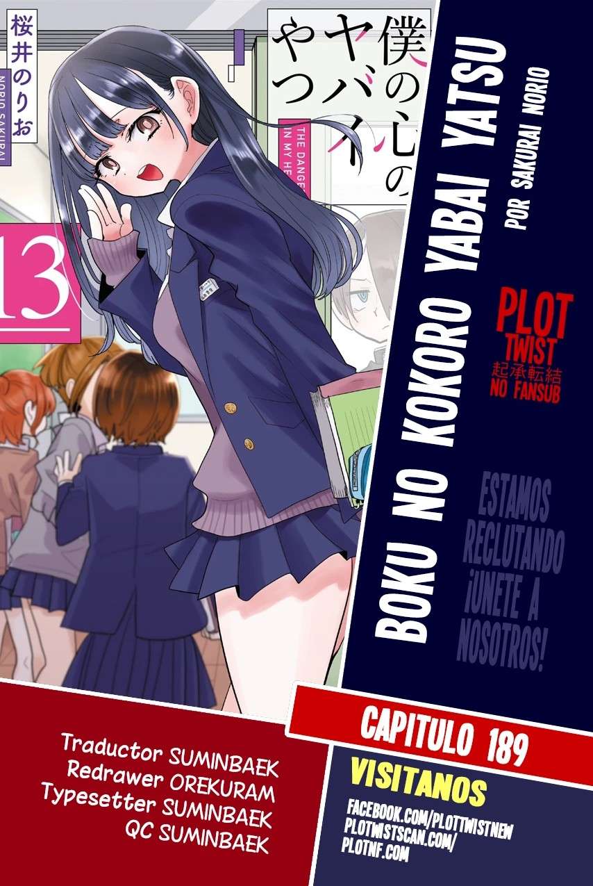 Boku no Kokoro no Yabai Yatsu Capítulo 189 - Página 1
