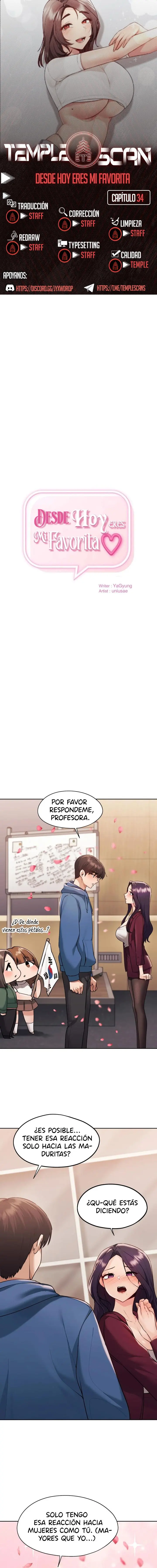 Desde Hoy eres mi Favorita Capítulo 34 - Página 1