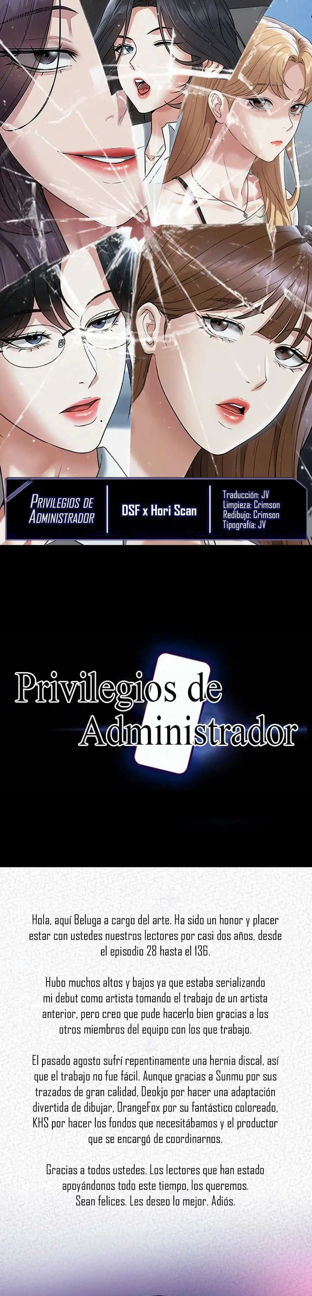 Privilegios de administrador Capítulo 136.5 - Página 1