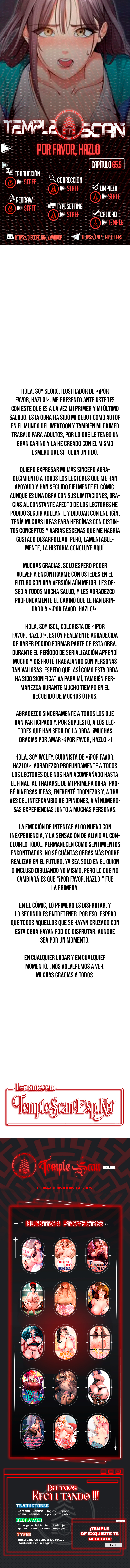 Hazlo por mí Capítulo 65.5 - Página 1